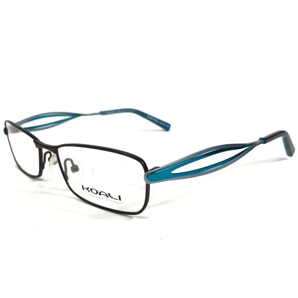 Morel Eyeglasses Frames KOALI 7124K MB041 Brown Blue Rectangular 51-16-135